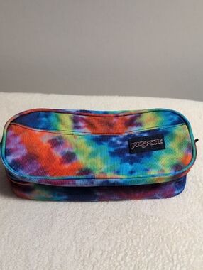 Jansport Rainbow Tie-Dye Pencil Pouch